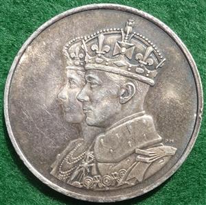 Canada, George VI & Queen Elizabeth, visit to Canada 1939, silver medal by Percy Metcalfe