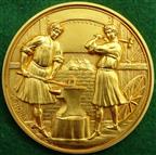 Birmingham, Industrial Polytechnic Exhibition 1901, bronze-gilt medal by Henry Jenkins & Sons