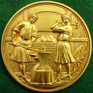 Birmingham, Industrial Polytechnic Exhibition 1901, bronze-gilt medal by Henry Jenkins & Sons