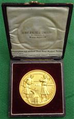 Birmingham, Industrial Polytechnic Exhibition 1901, bronze-gilt medal by Henry Jenkins & Sons