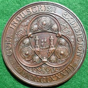 Ireland, Cork Industrial Exhibition 1883, large bronze medal