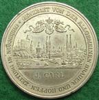 Germany, Nuremberg, German Brewing Federation, 25th Anniversary (1896), white metal medal