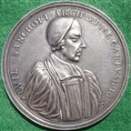 William Sancroft, Archbishop of Canterbury, and the Seven Bishops against James II's 'Declaration of Indulgence 1688, struck silver medal by George Bower