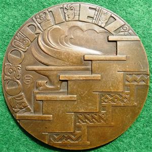 Netherlands, Utrecht University, ‘Cortez’ 1931, bronze medal by C van der Hoef