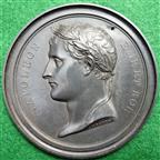 France, Napoleon Bonaparte, Passage of St Bernard 1800, a pair of uniface lead-filled clichs for obverse and reverse of the medal