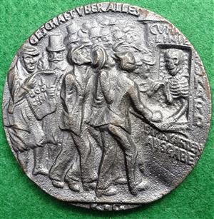 British Lusitania Medal 1915, iron, after Karl Goetz