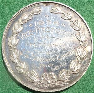 Oxford University, Golf Club, silver prize medal by WJ Davis, awarded 1936 to J G Hanson-Lawson (University College), a notable Sherwood Rangers veteran