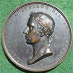 Austria / Italy, Francis I, Visit to Milan 1815, bronze medal by L Manfredini