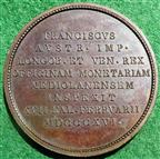 Italy, Francis I of Austria, Visit to the Milan mint 1816, bronze medal