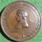 France, Napoleon Bonaparte, Battle of Marengo 1800, bronze medal by Brenet and Auguste