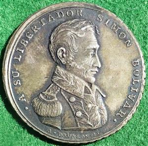 Peru, Victory of Ayacucho 1824, silver medal (1825) by A Davalos