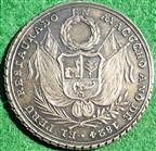 Peru, Victory of Ayacucho 1824, silver medal (1825) by A Davalos