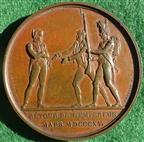 France, Return of the Emperor Napoleon 1815, bronze medal by Andrieu & Brenet