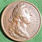 France, Louis XV, Birth of the Duke of Burgundy 1751, bronze medal by J Duvivier & F Marteau, 42mm, possibly an early 19th century restrike