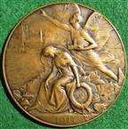 Belgium, Great War, Ypres, A Lament Medal 1918, bronze, by Alphonse Mauquoy