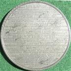 France, Napoleon Bonaparte, Burial on St Helena 1821, white metal medal by Thomason & Jones