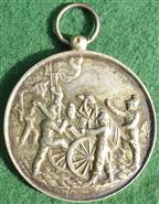 France, Eure et Loir, Laons, Manoeuvres Cantonales, awarded at Dreux 1893, silver firemen meda