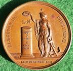 France, Napoleon III Plebiscite 1851, bronze medal by J-P Montagny