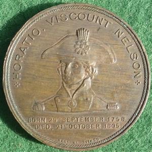 Nelson, Foudroyant medal 1897, bronze medal struck from metal obtained from the wreck