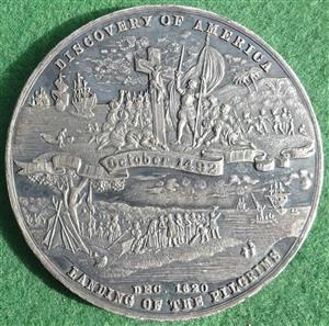 USA, Chicago, Worlds Columbian Exposition 1892-1893, white metal medal by Boldenweck & Co