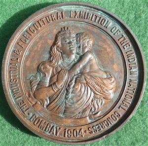 ndia, Indian National Congress & Agricultural Exhibition, Bombay 1904, bronze medal