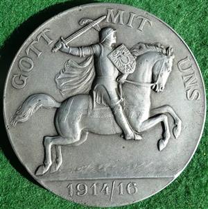 Germany, Great War, Gott Mit Uns" (God with us), zinc medal 1914-1916