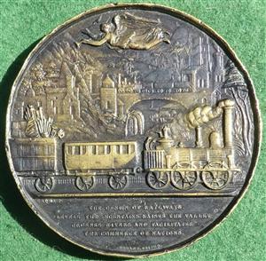 France, The Glory of Steam 1843, silver medal by Caqué