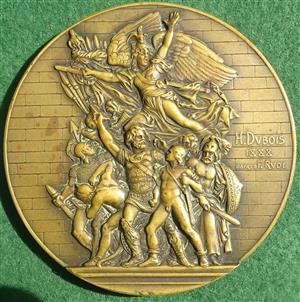 France, bronze prize medal by Henri Dubois after Franois Rude circa 1888