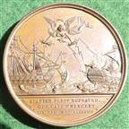 Battle of Cape St Vincent 1797, bronze medal by Mills & Brenet for Mudies series