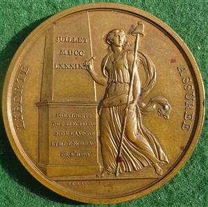 France, Assemblée des Electeurs de Paris 1789, bronze medal by B Duvivier