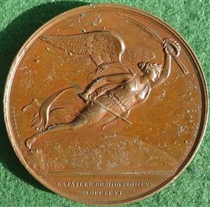 France, Napoleon, Battle of Monrenotte 1796, bronze medal by Gayrard &  Jeuffroy