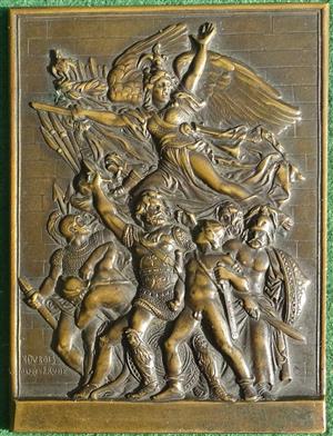 France, La Marseillaise, bronze medal (larger size) circa 1900, by Dubois for Arthus-Bertrand