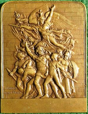 France, La Marseillaise, bronze medal (larger size) circa 1900, by Dubois for Arthus-Bertrand