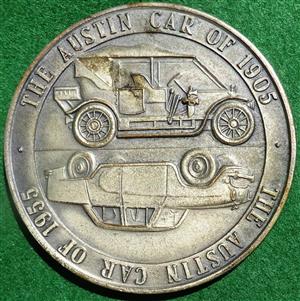 Birmingham, Austin Motor Cars 50th Anniversary 1955, silvered bronze medal