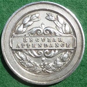 Regular Attendance silver prize medal, hallmarked Birmingham 1924