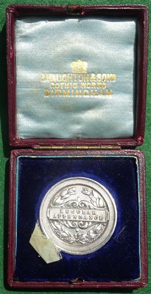 Regular Attendance silver prize medal, hallmarked Birmingham 1924