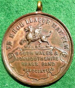 South Wales & Monmouthshire Brass Band Association, bronze prize medal circa 1900