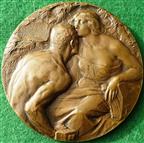 Italy, Milan Exposition 1906, bronze medal by C Giannino for Johnson, 61mm