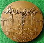 Italy, Milan Exposition 1906, bronze medal by C Giannino for Johnson, 61mm