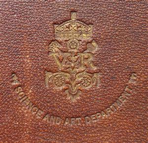 National Art Competition 1857, a copper electrotype award by Antoine Vechte, awarded to Harriette Bradford