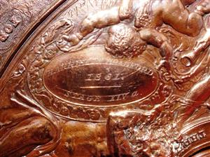 National Art Competition 1857, a copper electrotype award by Antoine Vechte, awarded to Harriette Bradford