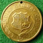 India, East Indian Railway Company, Royal Tour Services Rendered Medal 1911, bronze-gilt, 32mm, extremely rare