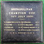 London, Rowing, Metropolitan Amateur Regatta established 1866, Metropolitan Eight Oared Challenge Cup, large silver prize medal by Pinches