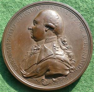 Defeat of Tipu Sultan  1792, bronze medal by C.H. K&uuml;chler
