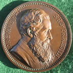 General Gordon, death at Khartoum 1885, bronze medal by JP MacGillivray